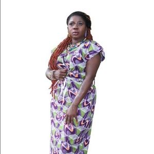 African Drawstring Dress